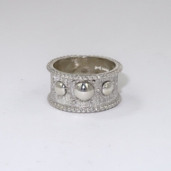 Saxon silver ring